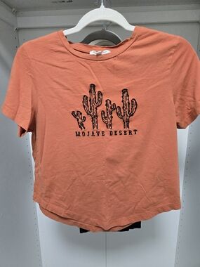 Francesca's Collections Orange Mojave Desert Cactus Tee